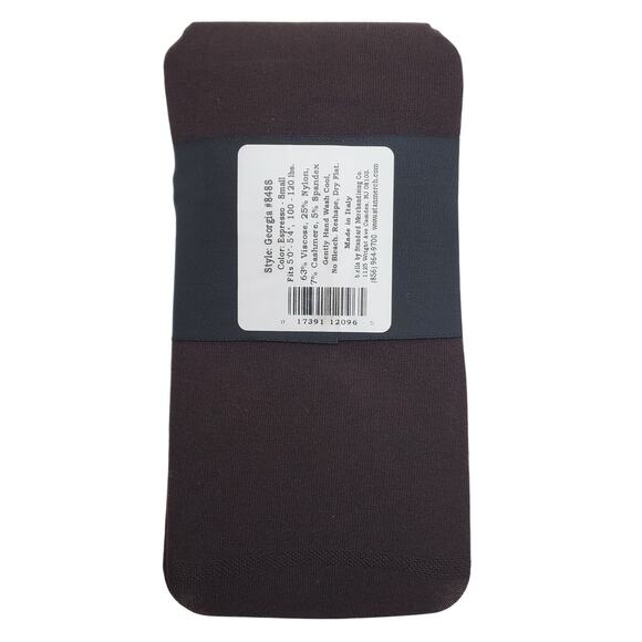 Italian Cashmere Tights Espresso Brown SMALL B.ella Georgia Viscose Blend NWT - Picture 4 of 6